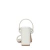 Witte sandalen met rechte hak