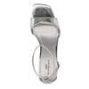 Zilverkleurige sandalen met hak