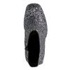 Zilverkleurige glitter enkelboots met hak
