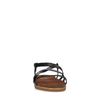 Zwarte sandalen met gekruiste banden