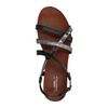 Zwarte sandalen met gekruiste banden