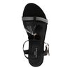 Zwarte sandalen met pompons