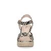Snakeskin sleehakken met rieten zool