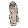 Snakeskin sleehakken met rieten zool