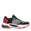 Zwarte dad sneakers met zebra print