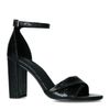 Zwarte sandalen met hoge hak