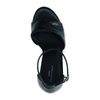 Zwarte sandalen met hoge hak