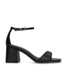 Zwarte sandalen met hak