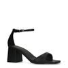 Zwarte sandalen met hak
