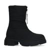 Zwarte puffer biker boots