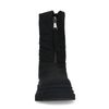 Zwarte puffer biker boots