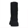 Zwarte puffer biker boots