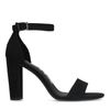 Zwarte sandalen met hak