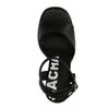 Zwarte platform sandalen met hak