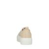 Beige sneakers met platformzool