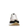 Vegan beige sneakers met zwarte details