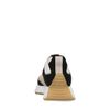 Vegan beige sneakers met zwarte details