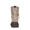 Beige puffer veterboots