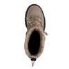 Beige puffer veterboots