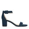 Sandalen met hak met denim