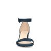 Sandalen met hak met denim