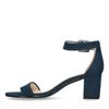 Sandalen met hak met denim