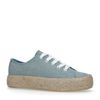 Blauwe sneakers met touwzool