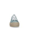 Blauwe sneakers met touwzool