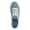 Blauwe sneakers met touwzool