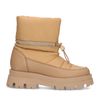 Cognac puffer boots