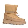 Cognac puffer boots