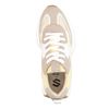 Vegan beige sneakers met gele details