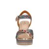 Roze sleehak sandalen met print
