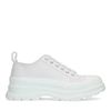 Witte dad sneakers van textiel