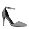 Zilveren pumps met glitters