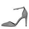 Zilveren pumps met glitters