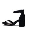 Minimal sandalen met hak zwart