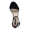 Minimal sandalen met hak zwart