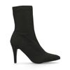 Zwarte sock boots met hak