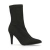 Zwarte sock boots met hak