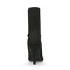 Zwarte sock boots met hak