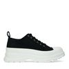 Zwarte dad sneakers van textiel