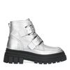 Bottines motardes avec boucles - argenté