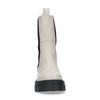 Chelsea boots en cuir - beige