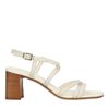 Sandales cuir à talon - beige