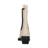 Chelsea boots en cuir avec bout pointu - beige