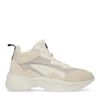 Dad shoes mi-hautes en cuir - beige