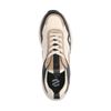 Baskets cuir avec détails - beige