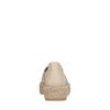 Espadrilles plateforme en cuir - beige