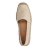 Espadrilles plateforme en cuir - beige